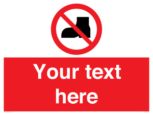 Custom No outdoor footwear